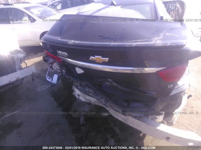 1G1125S33EU114828 - 2014 CHEVROLET IMPALA LT BLACK photo 6