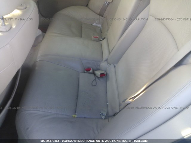 JTHBK262765001955 - 2006 LEXUS IS 250 WHITE photo 8