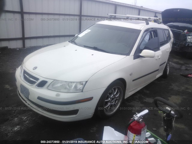 YS3FD59Y371116911 - 2007 SAAB 9-3 2.0T WHITE photo 2