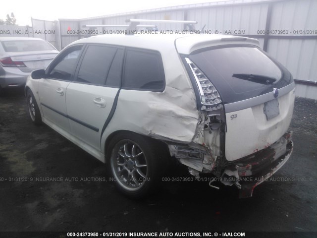 YS3FD59Y371116911 - 2007 SAAB 9-3 2.0T WHITE photo 3