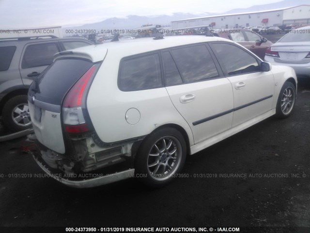 YS3FD59Y371116911 - 2007 SAAB 9-3 2.0T WHITE photo 4