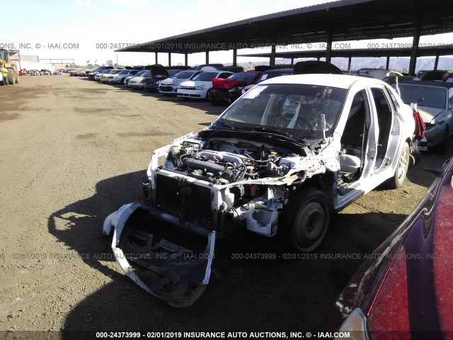 JF1GE76639G500331 - 2009 SUBARU IMPREZA WRX WHITE photo 2