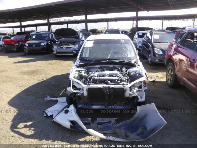 JF1GE76639G500331 - 2009 SUBARU IMPREZA WRX WHITE photo 6