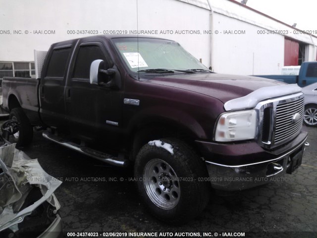 1FTWW31P36EC27233 - 2006 FORD F350 SRW SUPER DUTY RED photo 1