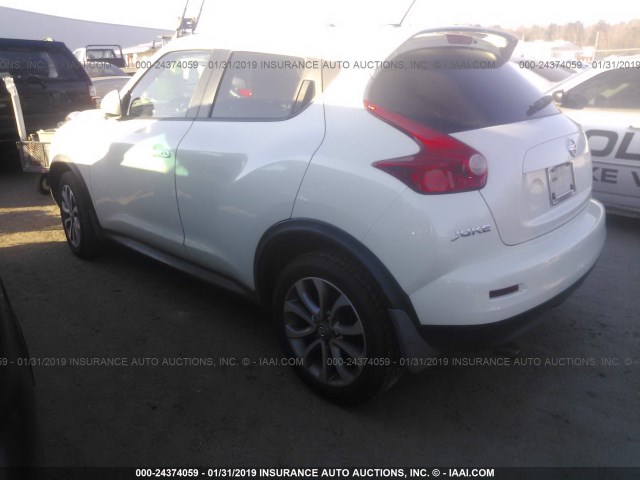 JN8AF5MR3CT113327 - 2012 NISSAN JUKE S/SV/SL WHITE photo 3