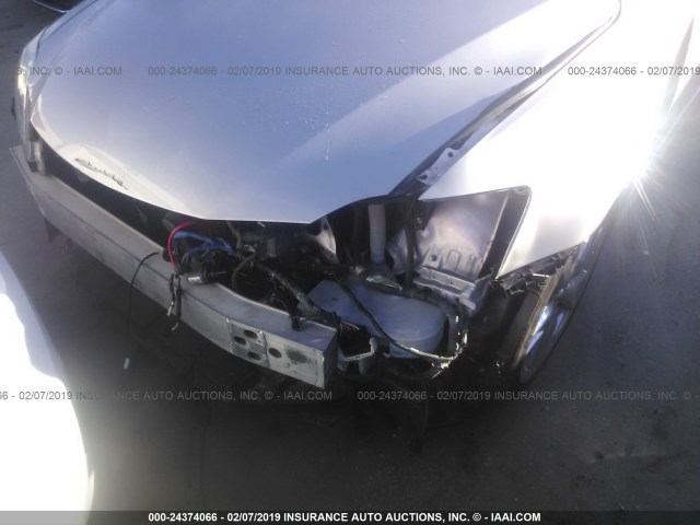 JTHFF2C24A2503049 - 2010 LEXUS IS 250 SILVER photo 6