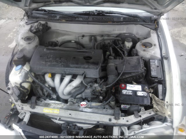 1NXBR12E9YZ356685 - 2000 TOYOTA COROLLA VE/CE/LE SILVER photo 10