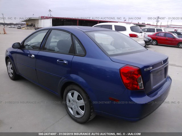 KL5JD56Z66K422045 - 2006 SUZUKI FORENZA BLUE photo 3