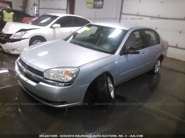 1G1ZT52885F310294 - 2005 CHEVROLET MALIBU LS SILVER photo 2