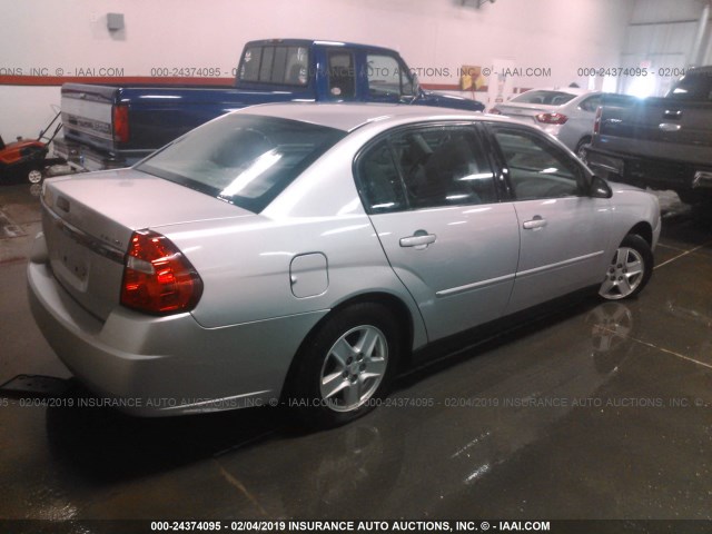 1G1ZT52885F310294 - 2005 CHEVROLET MALIBU LS SILVER photo 4