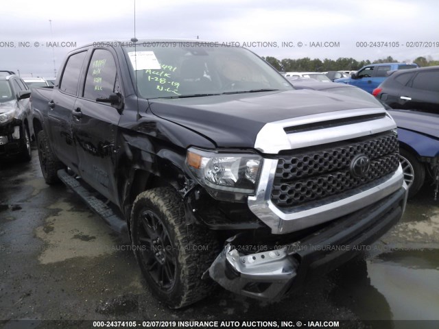 5TFEM5F17JX133600 - 2018 TOYOTA TUNDRA CREWMAX SR5 BLACK photo 1