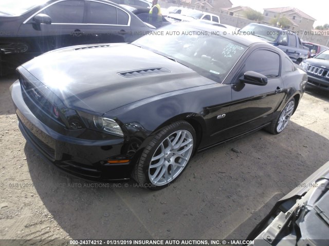 1ZVBP8CF9E5272427 - 2014 FORD MUSTANG GT BLACK photo 2