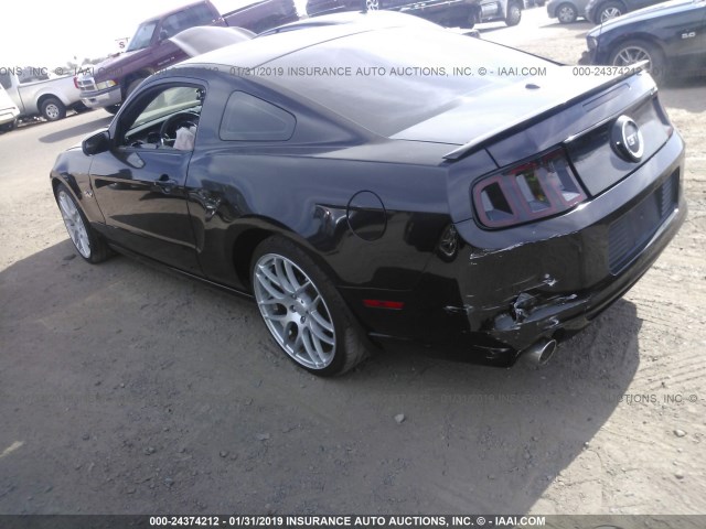 1ZVBP8CF9E5272427 - 2014 FORD MUSTANG GT BLACK photo 3