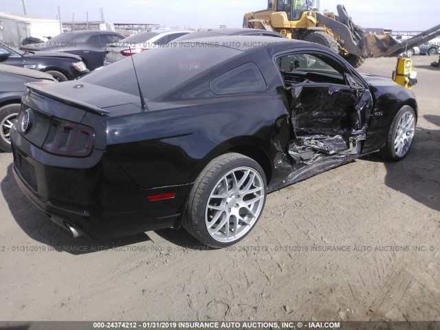 1ZVBP8CF9E5272427 - 2014 FORD MUSTANG GT BLACK photo 4