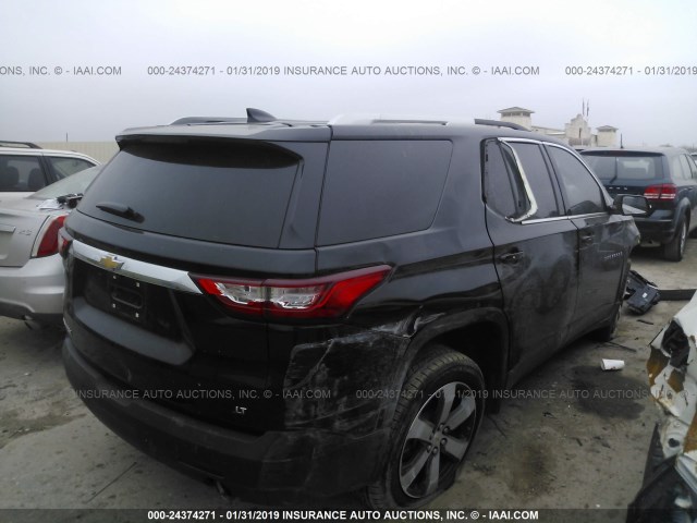 1GNERHKW3JJ106621 - 2018 CHEVROLET TRAVERSE LT BLACK photo 4