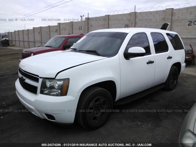 1GNEC03018R155390 - 2008 CHEVROLET TAHOE C1500 POLICE/SPCL SVC WHITE photo 2