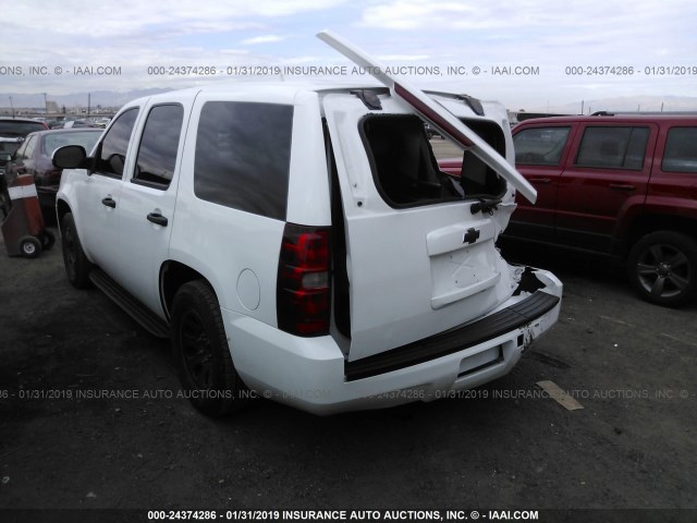 1GNEC03018R155390 - 2008 CHEVROLET TAHOE C1500 POLICE/SPCL SVC WHITE photo 3