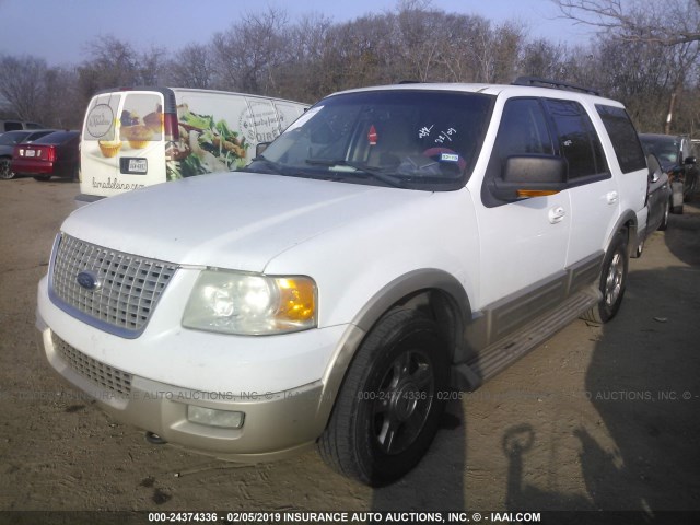 1FMPU18536LA38902 - 2006 FORD EXPEDITION EDDIE BAUER WHITE photo 2