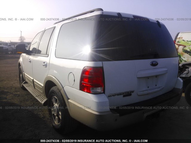 1FMPU18536LA38902 - 2006 FORD EXPEDITION EDDIE BAUER WHITE photo 3