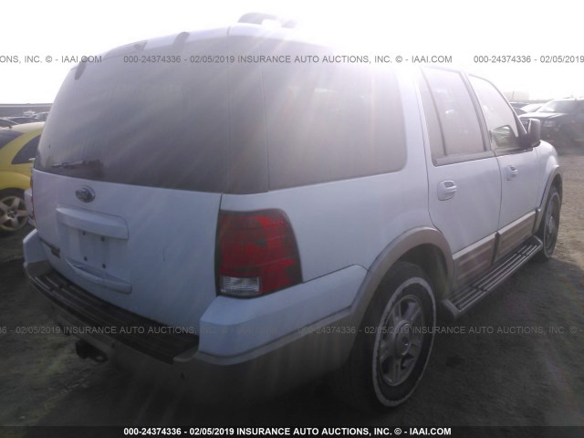 1FMPU18536LA38902 - 2006 FORD EXPEDITION EDDIE BAUER WHITE photo 4