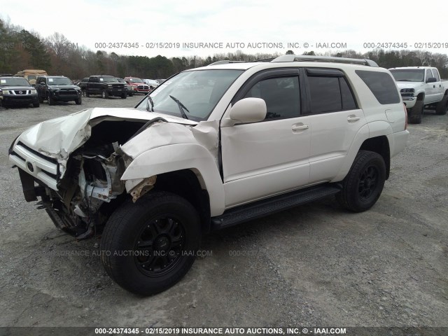 JTEZU14R758027789 - 2005 TOYOTA 4RUNNER SR5/SPORT WHITE photo 2