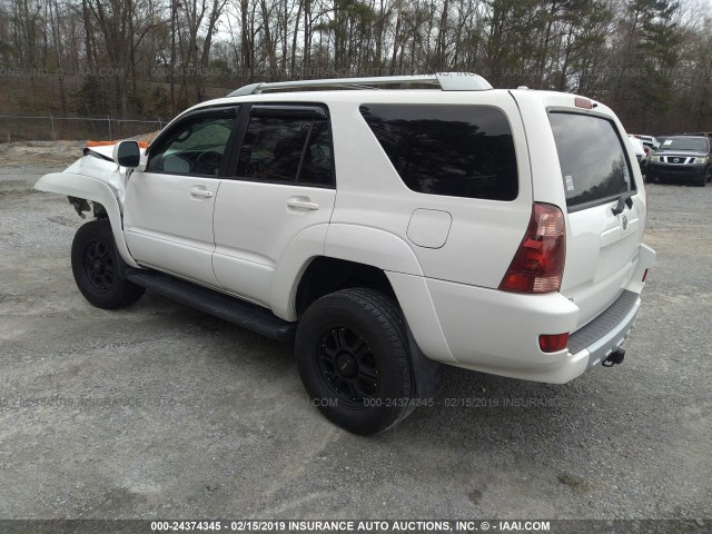 JTEZU14R758027789 - 2005 TOYOTA 4RUNNER SR5/SPORT WHITE photo 3