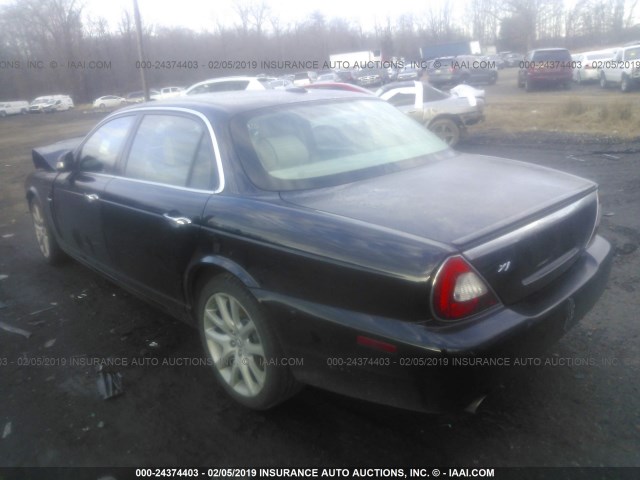 SAJWA79B68SH23067 - 2008 JAGUAR XJ8 L BLACK photo 3