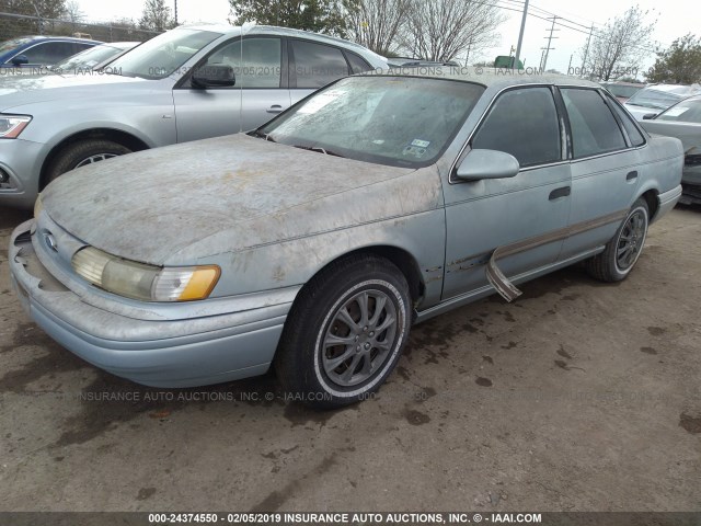 1FALP5242PA192022 - 1993 FORD TAURUS GL BLUE photo 2