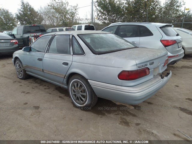 1FALP5242PA192022 - 1993 FORD TAURUS GL BLUE photo 3