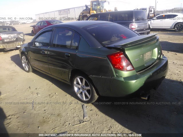 1G8AL52F33Z126678 - 2003 SATURN ION LEVEL 3 GREEN photo 3