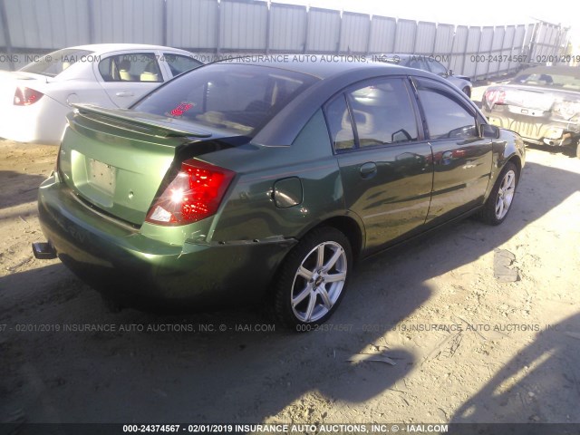 1G8AL52F33Z126678 - 2003 SATURN ION LEVEL 3 GREEN photo 4