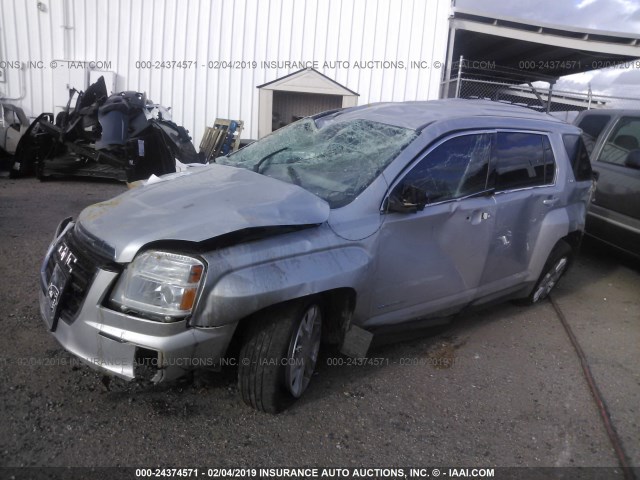 2GKALMEK9H6352661 - 2017 GMC TERRAIN SLE SILVER photo 2