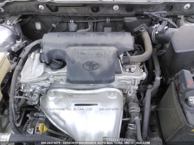 JTMWFREV7FJ055520 - 2015 TOYOTA RAV4 XLE SILVER photo 10