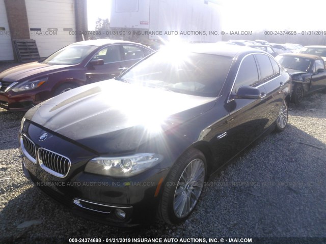 WBAKN9C51ED000947 - 2014 BMW 550 I BLACK photo 2