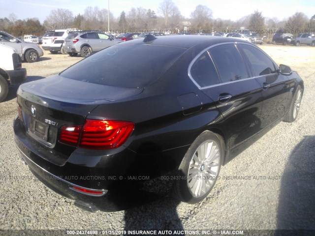 WBAKN9C51ED000947 - 2014 BMW 550 I BLACK photo 4