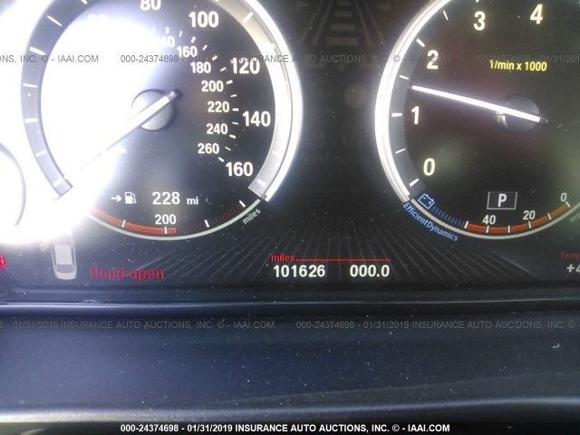 WBAKN9C51ED000947 - 2014 BMW 550 I BLACK photo 7