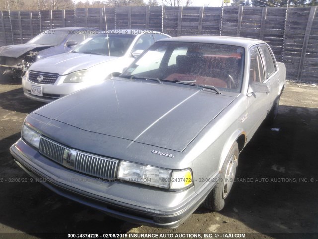 1G3AL54N2N6350135 - 1992 OLDSMOBILE CUTLASS CIERA S GRAY photo 2