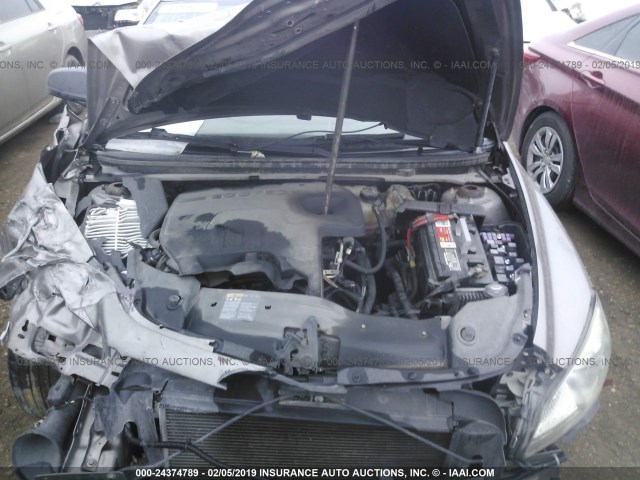 1G1ZA5EU0BF339783 - 2011 CHEVROLET MALIBU LS BROWN photo 10