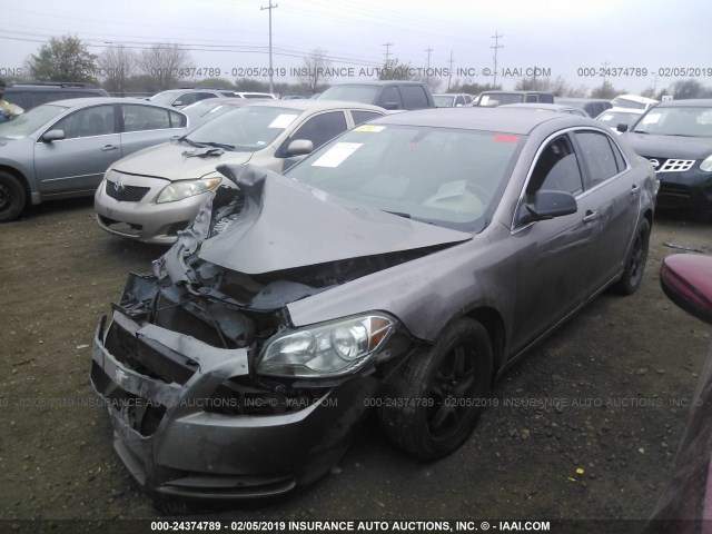 1G1ZA5EU0BF339783 - 2011 CHEVROLET MALIBU LS BROWN photo 2