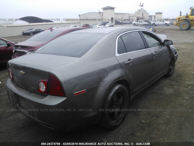 1G1ZA5EU0BF339783 - 2011 CHEVROLET MALIBU LS BROWN photo 4