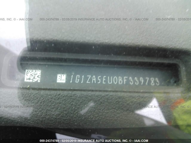 1G1ZA5EU0BF339783 - 2011 CHEVROLET MALIBU LS BROWN photo 9