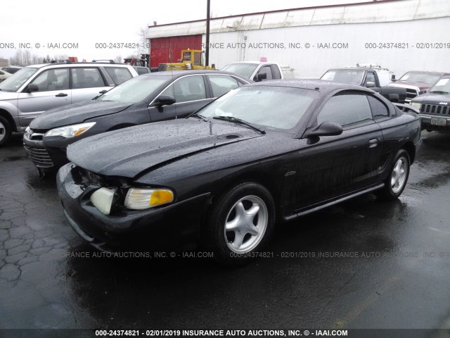 1FAFP42X4WF116286 - 1998 FORD MUSTANG GT BLACK photo 2