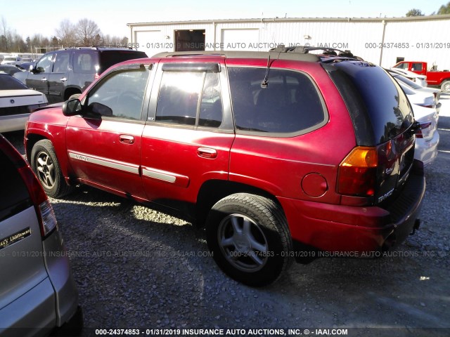 1GKDS13S322162571 - 2002 GMC ENVOY RED photo 3