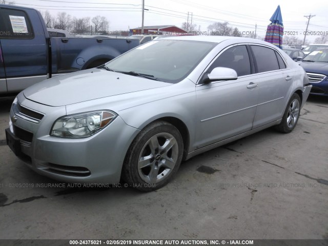 1G1ZH57B194116696 - 2009 CHEVROLET MALIBU 1LT ვერცხლისფერი ფოტო 2