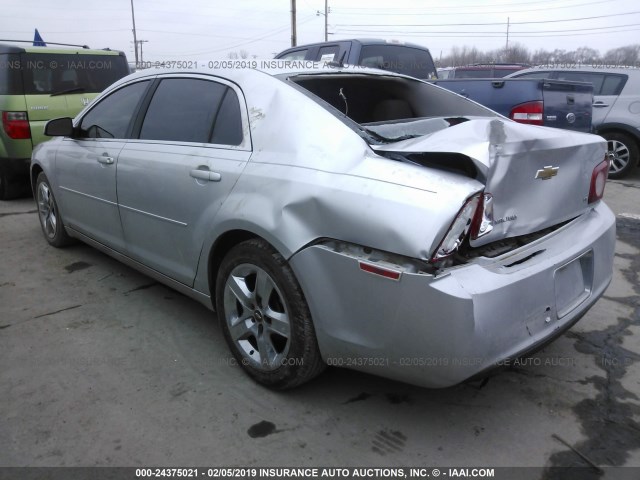 1G1ZH57B194116696 - 2009 CHEVROLET MALIBU 1LT ვერცხლისფერი ფოტო 3