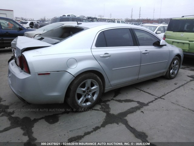 1G1ZH57B194116696 - 2009 CHEVROLET MALIBU 1LT ვერცხლისფერი ფოტო 4