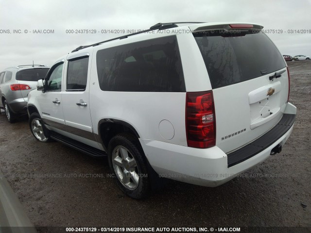 1GNFK26309J116329 - 2009 CHEVROLET SUBURBAN K1500 LT WHITE photo 3