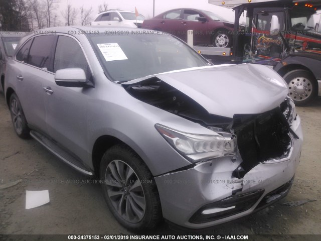 5FRYD4H69EB020181 - 2014 ACURA MDX TECHNOLOGY SILVER photo 1