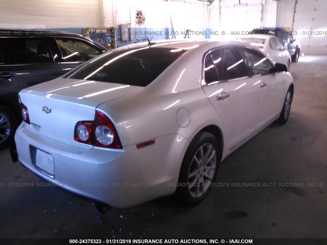 1G1ZE5E70A4115194 - 2010 CHEVROLET MALIBU LTZ WHITE photo 4