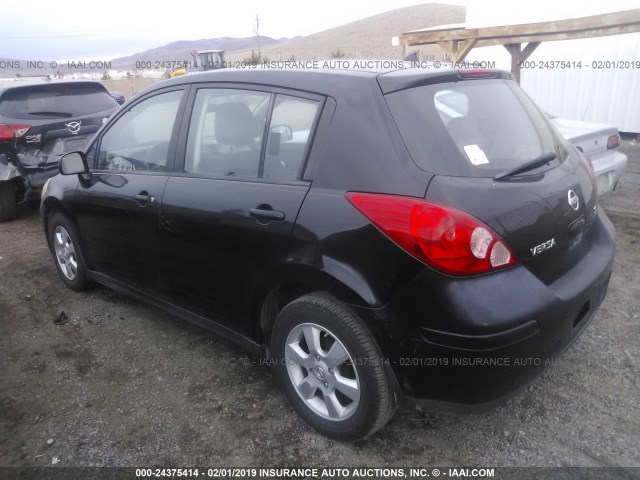 3N1BC13E17L434148 - 2007 NISSAN VERSA S/SL BLACK photo 3